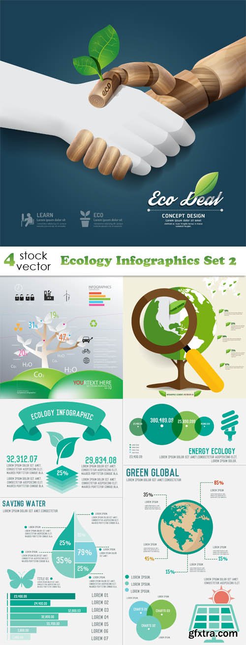 Vectors - Ecology Infographics Set 2