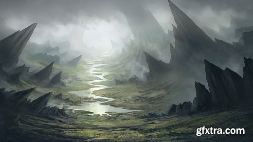 Painting a Fantasy Environment in Photoshop