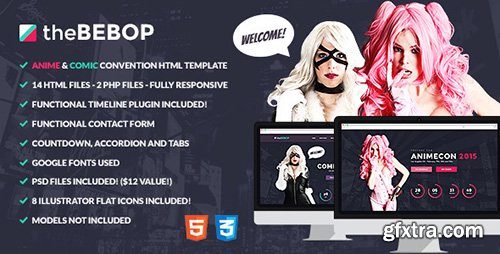 ThemeForest - The Bebop Anime and Comic HTML Convention Template - RIP