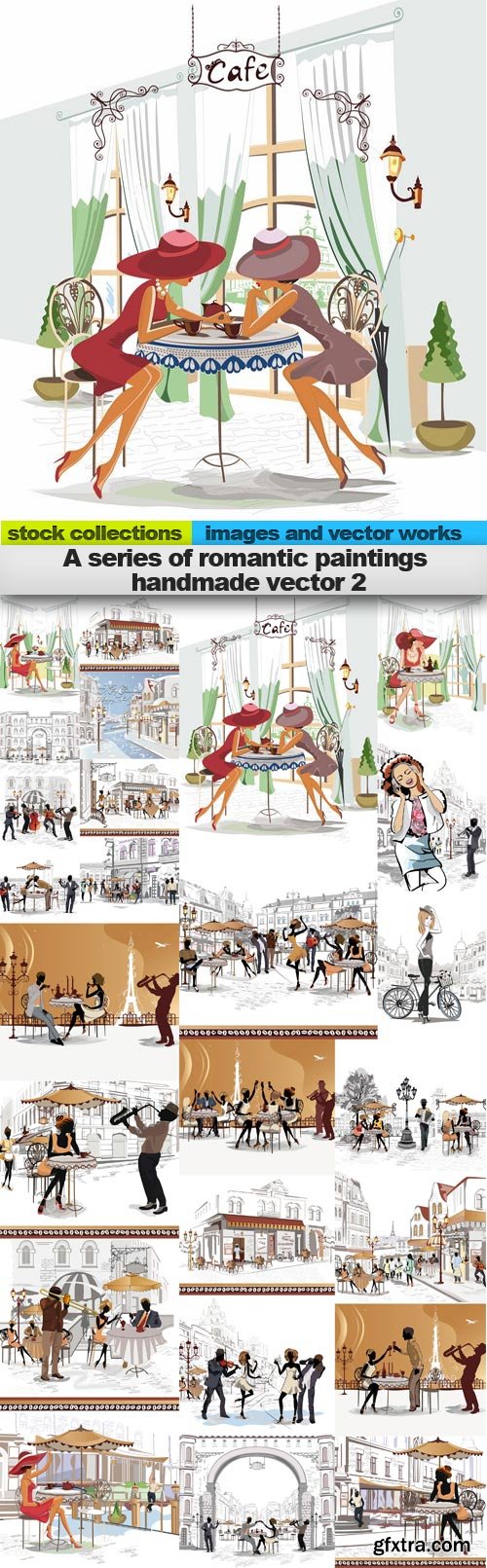 A Series of Romantic Paintings 2, 25xEPS