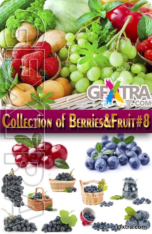 Food. Mega Collection. Berries and Fruits #8 - Stock Photo