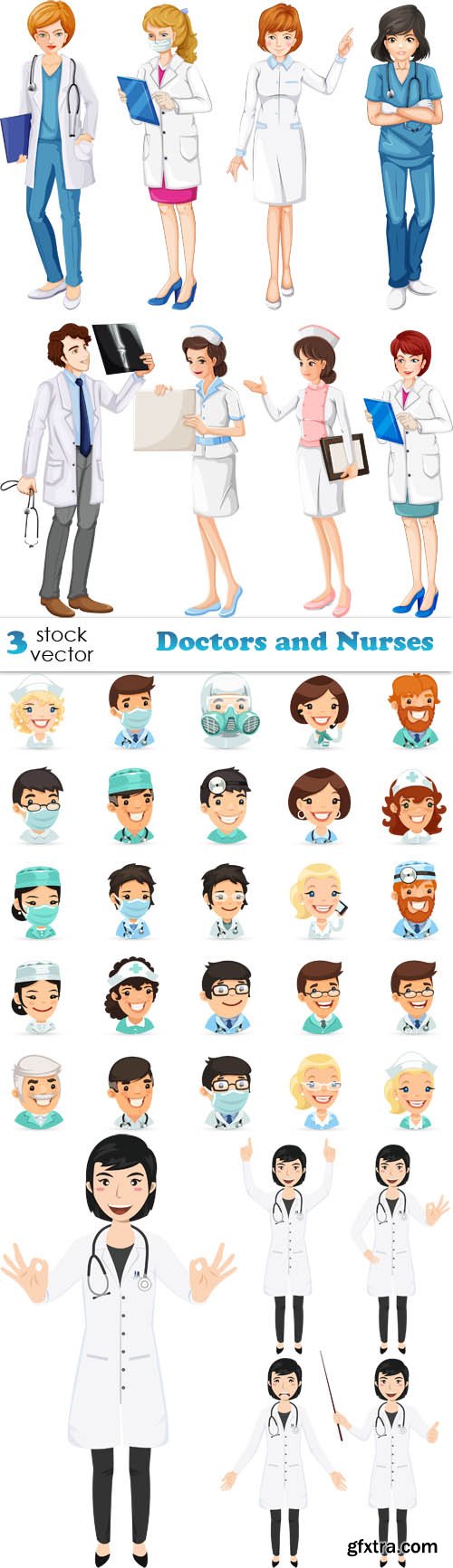 Vectors - Doctors and Nurses