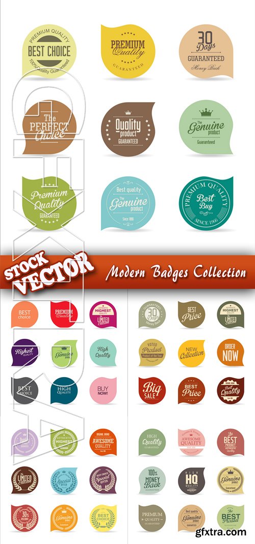 Stock Vector - Modern Badges Collection