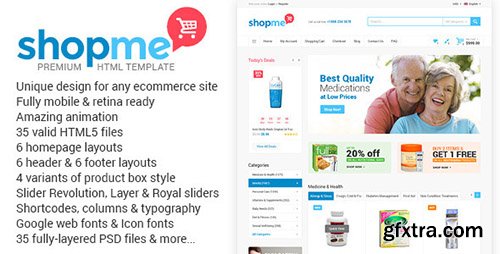 ThemeForest - ShopMe - Ecommerce Multipurpose HTML Template - RIP