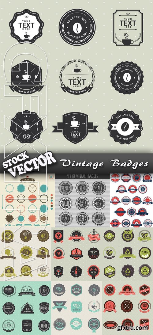 Stock Vector - Vintage Badges