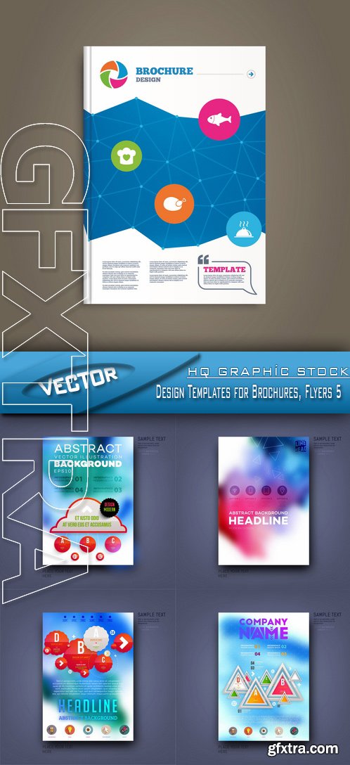 Stock Vector - Design Templates for Brochures, Flyers 5