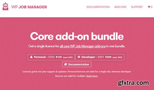 WordPress Plugin - WP Job Manager - Core addon bundle