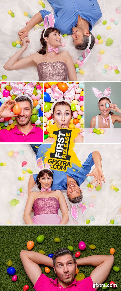 Stock Photo: Easter couple