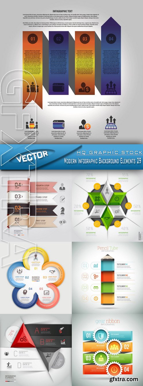 Stock Vector - Modern Infographic Background Elements 29
