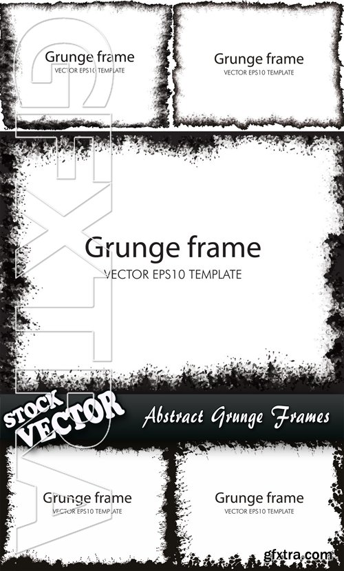 Stock Vector - Abstract Grunge Frames