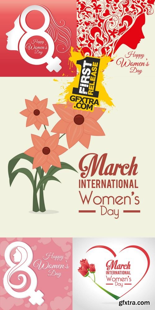 Vector - Womens Day Card Design