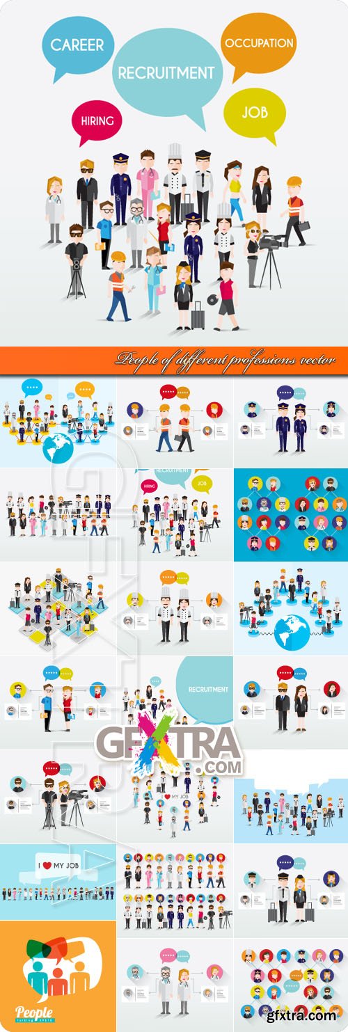 People of different professions vector