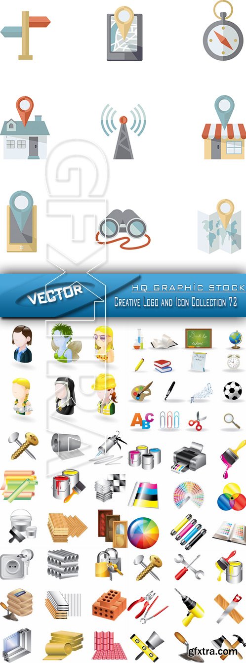 Stock Vector - Creative Logo and Icon Collection 72