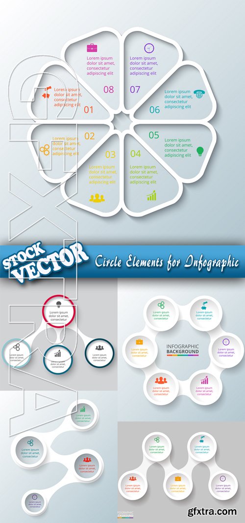 Stock Vector - Circle Elements for Infographic