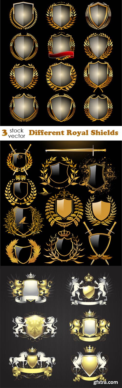 Vectors - Different Royal Shields