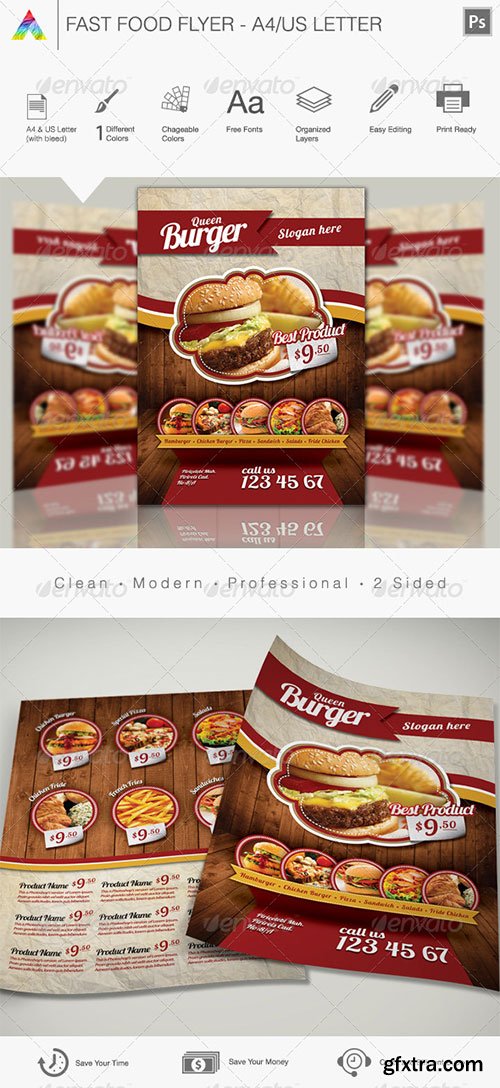 GraphicRiver - Fast Food Flyer 4407978