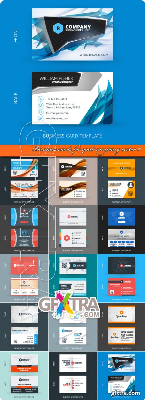 Business cards for your company vector 8