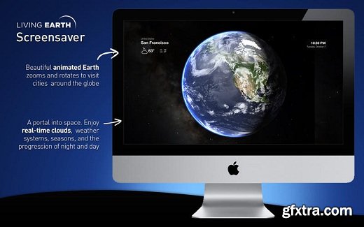 Living Earth Desktop Weather and World Clock v1.22 MacOSX