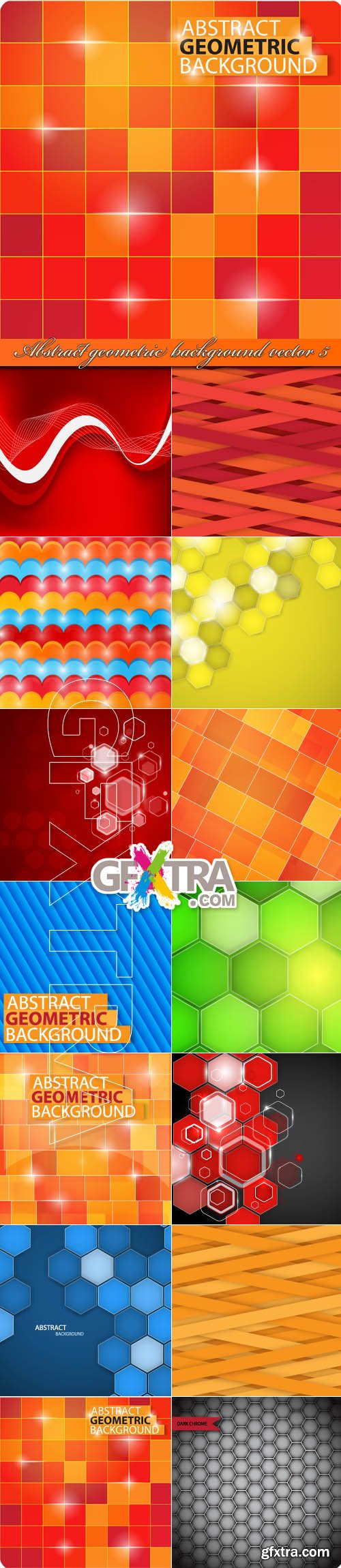 Abstract geometric background vector 5