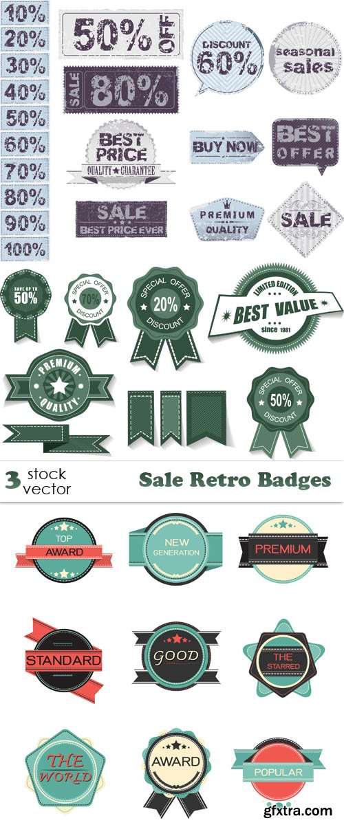 Vectors - Retro Sale Badges