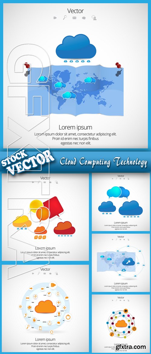Stock Vector - Cloud Computing Technology
