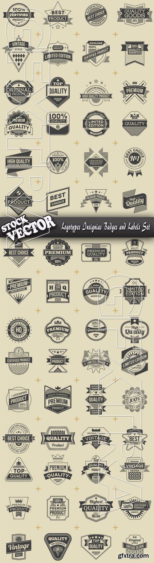Stock Vector - Logotypes Insignias Badges and Labels Set