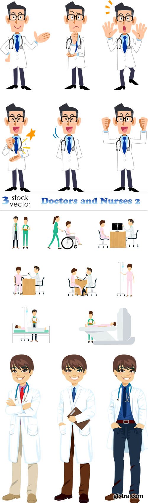 Vectors - Doctors and Nurses 2