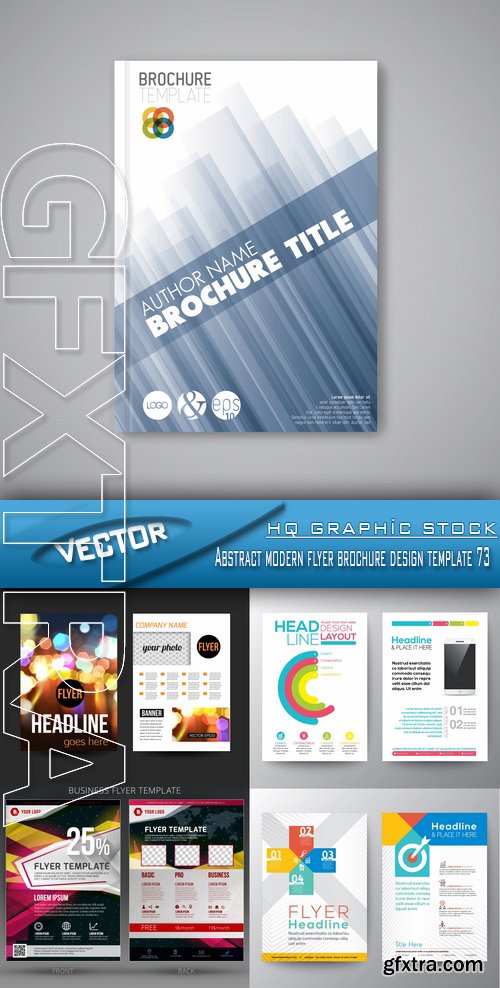 Stock Vector - Abstract modern flyer brochure design template 73
