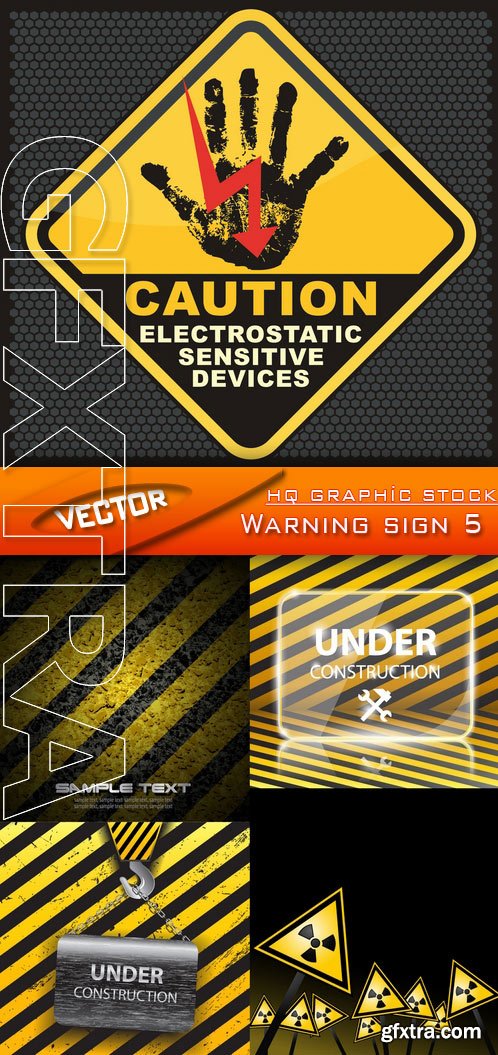 Stock Vector - Warning sign 5
