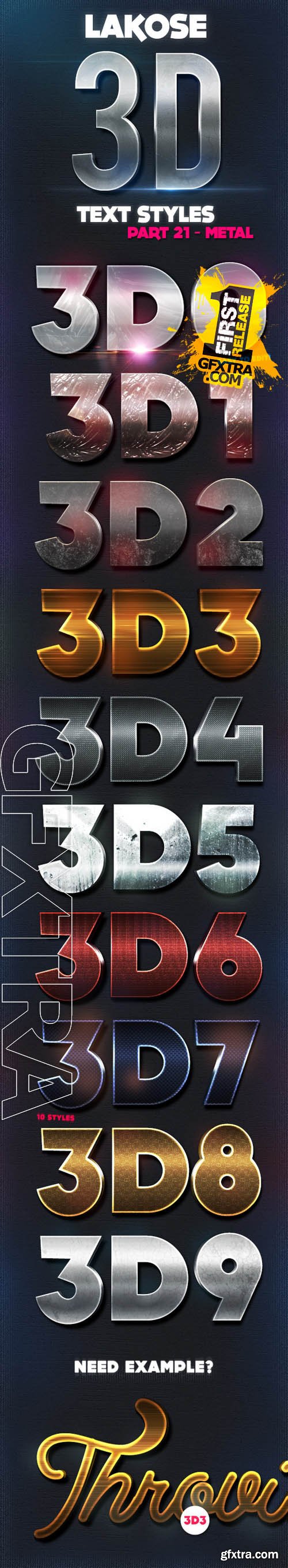 Lakose 3D Text Styles Part 21 - Graphicriver 10320240