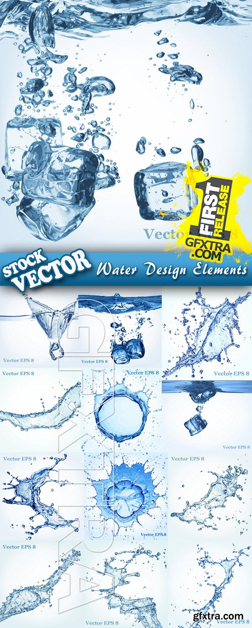Stock Vector - Water Design Elements, 25EPS