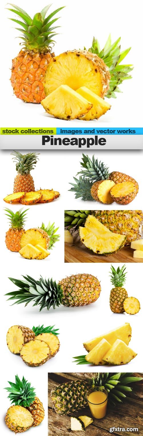 Pineapple, 10 x UHQ JPEG