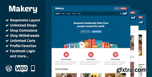 ThemeForest - Makery v1.5 - Marketplace WordPress Theme
