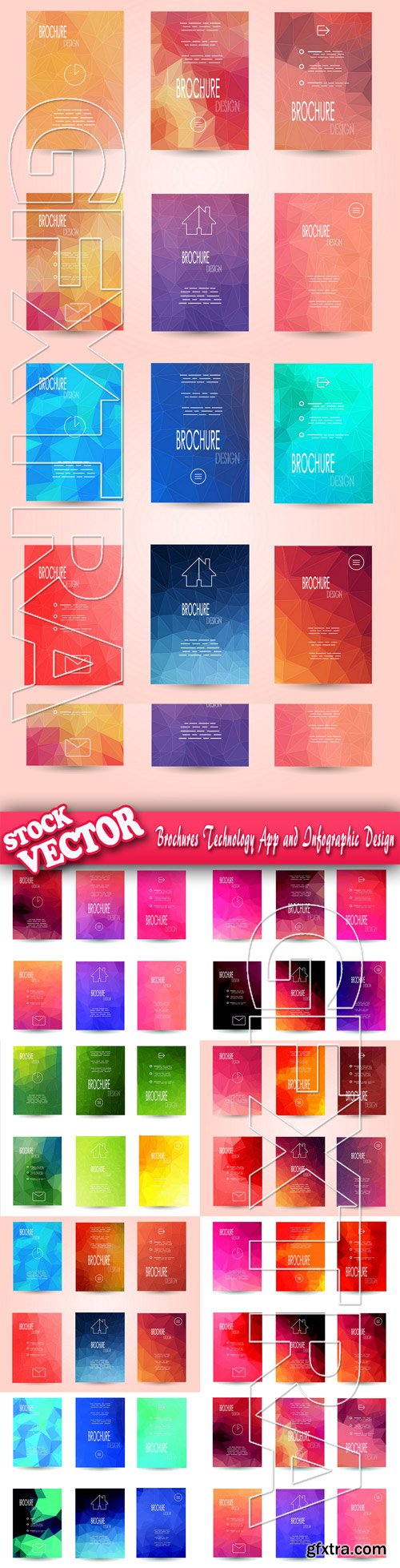 Stock Vector - Brochures Technology App and Infographic Design