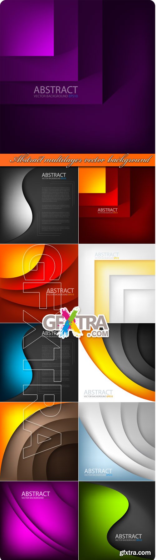 Abstract multilayer vector background