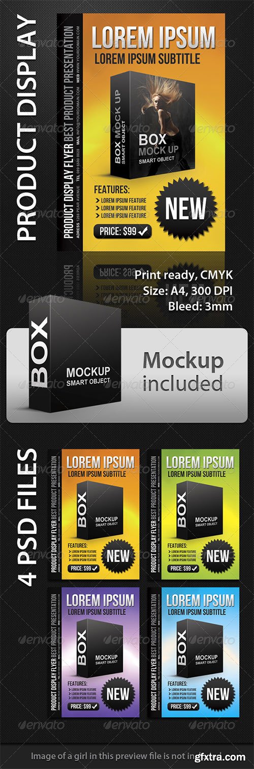 GraphicRiver - Product Display A4 Flyer