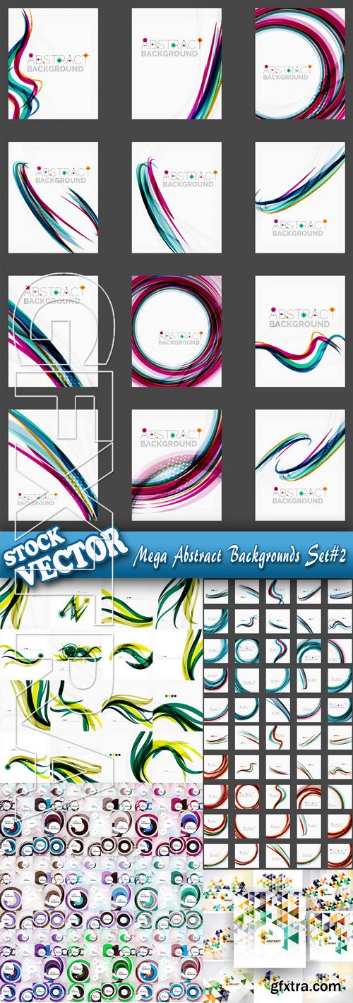 Stock Vector - Mega Abstract Backgrounds Set#2