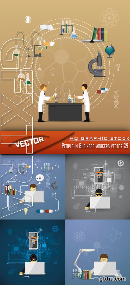 Stock Vector - People in Business workers vector 29
