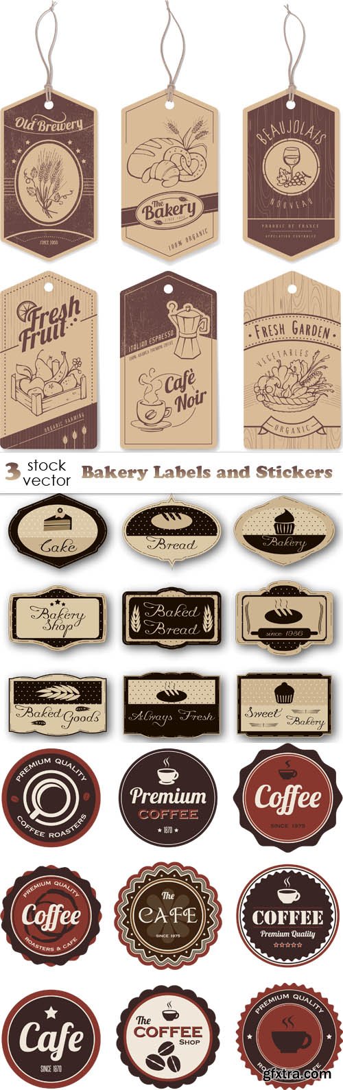 Vectors - Bakery Labels and Stickers