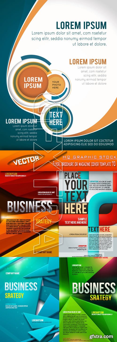 Stock Vector - Flyer, brochure or magazine cover template 70