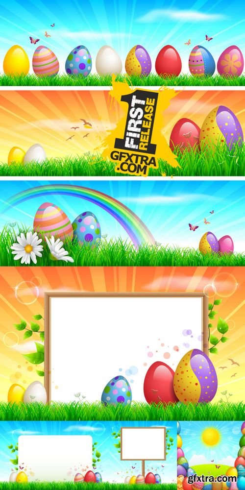 Vector - Easter Backgrounds