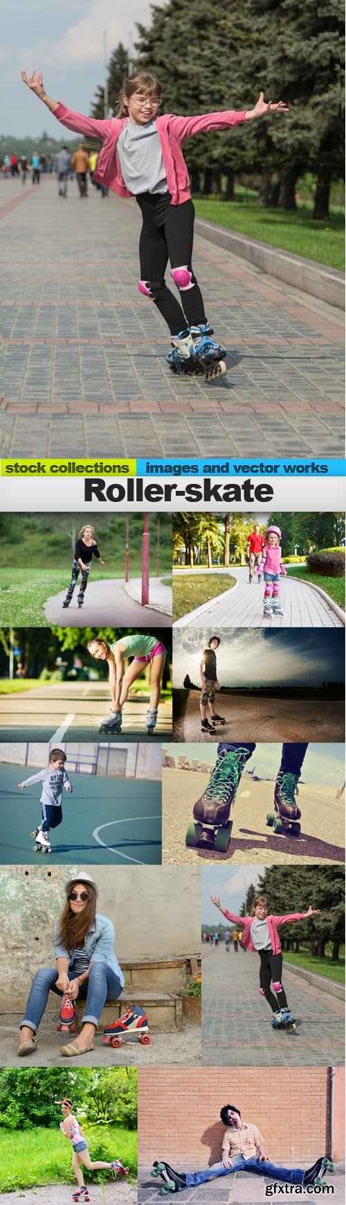 Roller-skate, 10 x UHQ JPEG