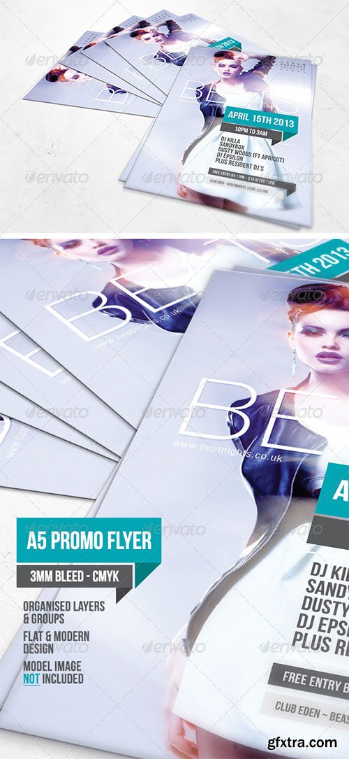 GraphicRiver - Beats A5 Flyer Template