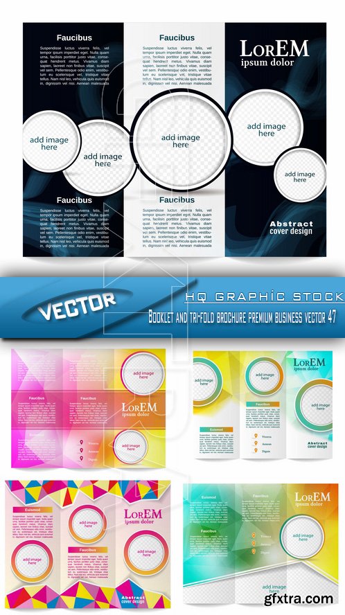 Stock Vector - Booklet and tri-fold brochure premium business vector 47