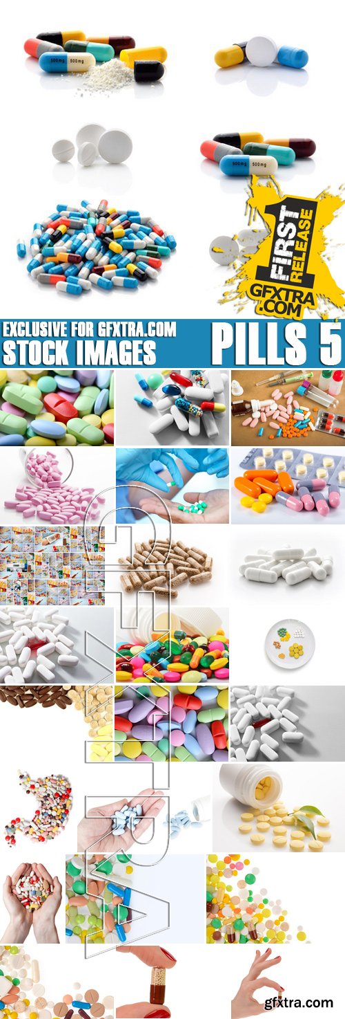 Stock Photos - Pills 5, 25xJPG