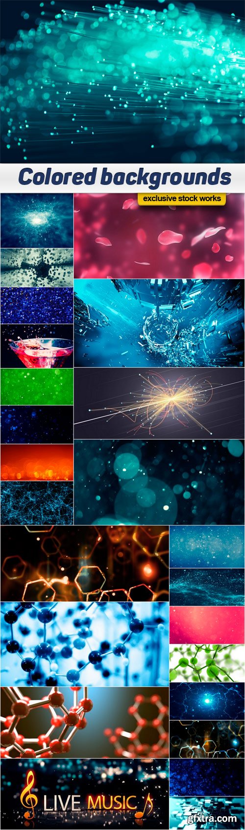 Colored backgrounds - 25x JPEG