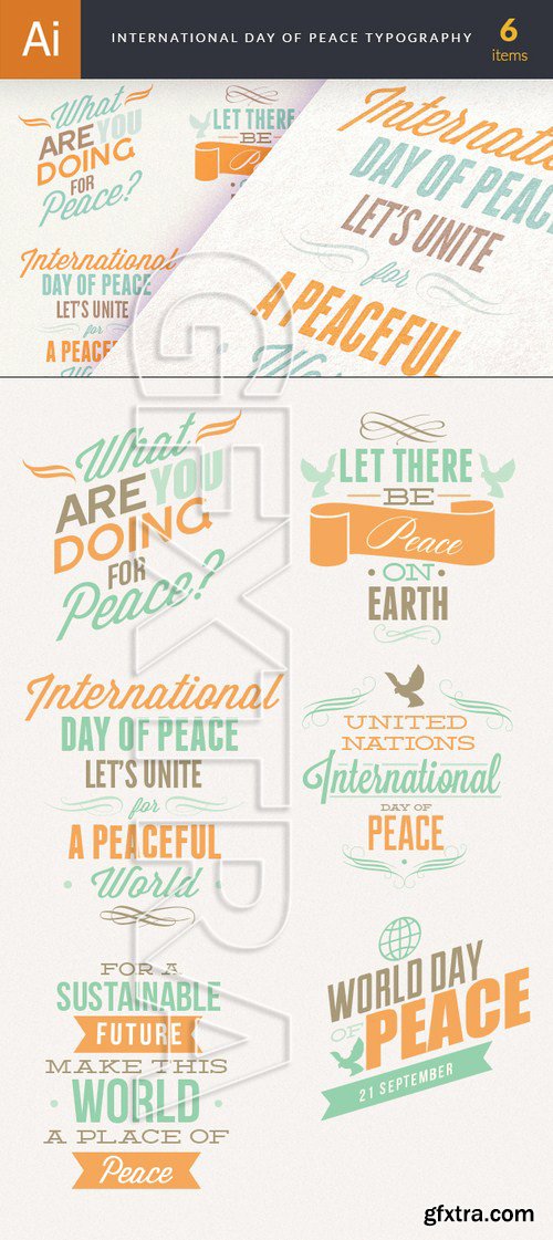 Vector Peace Typography#1