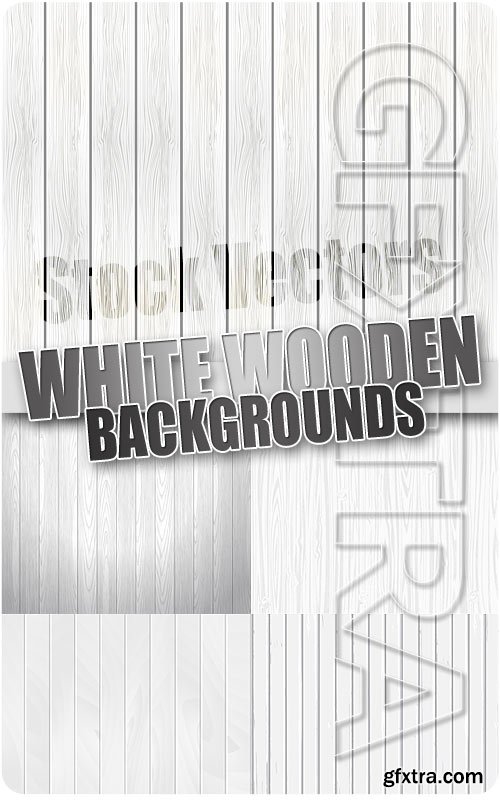 White wooden background - Stock Vectors