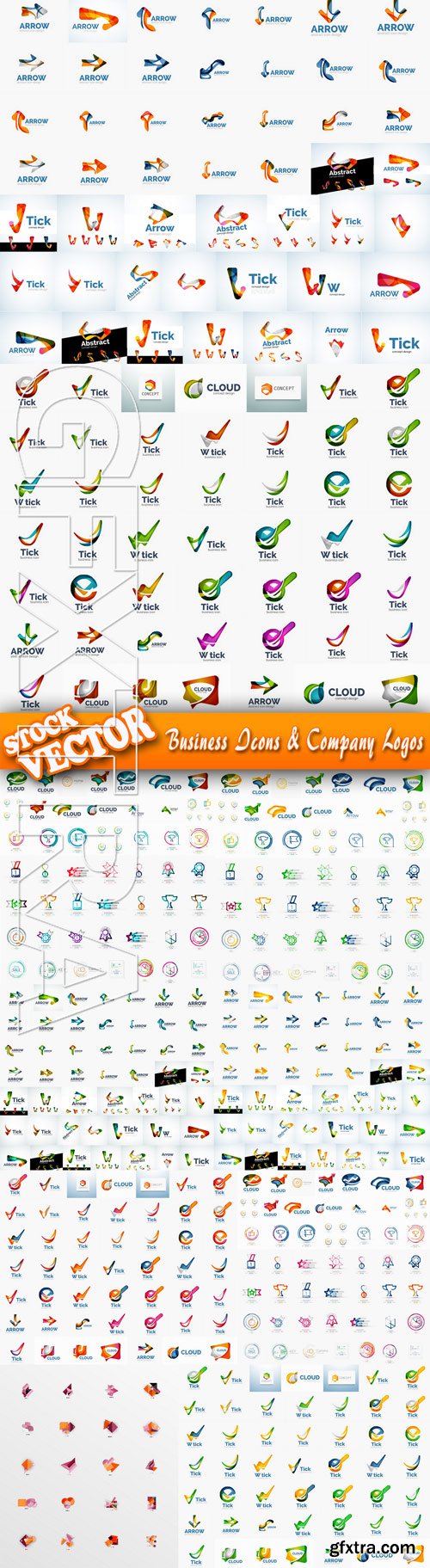 Stock Vector - Business Icons & Company Logos