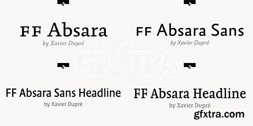 Absara Font Family Bundle - 60 Fonts $3200